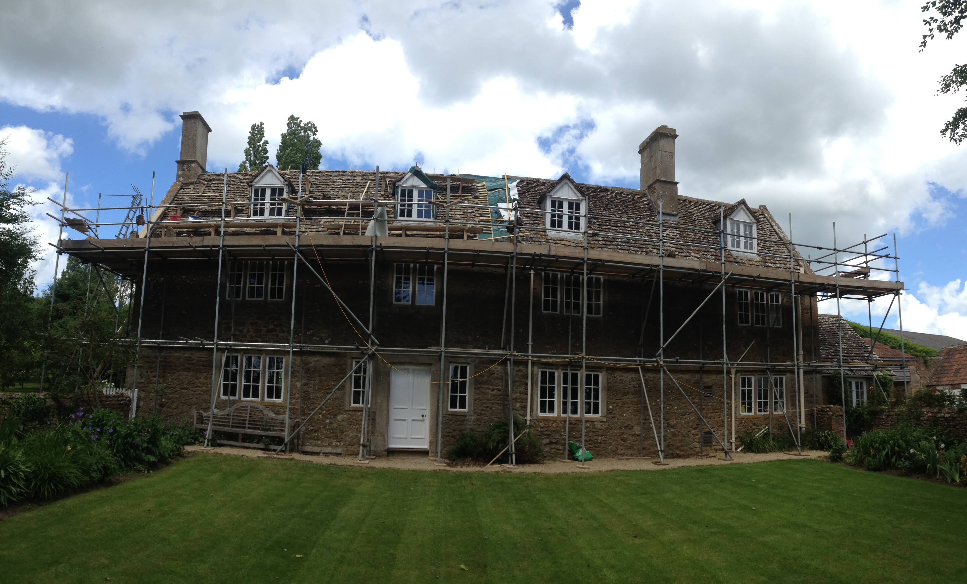 Cotswold stone roofing